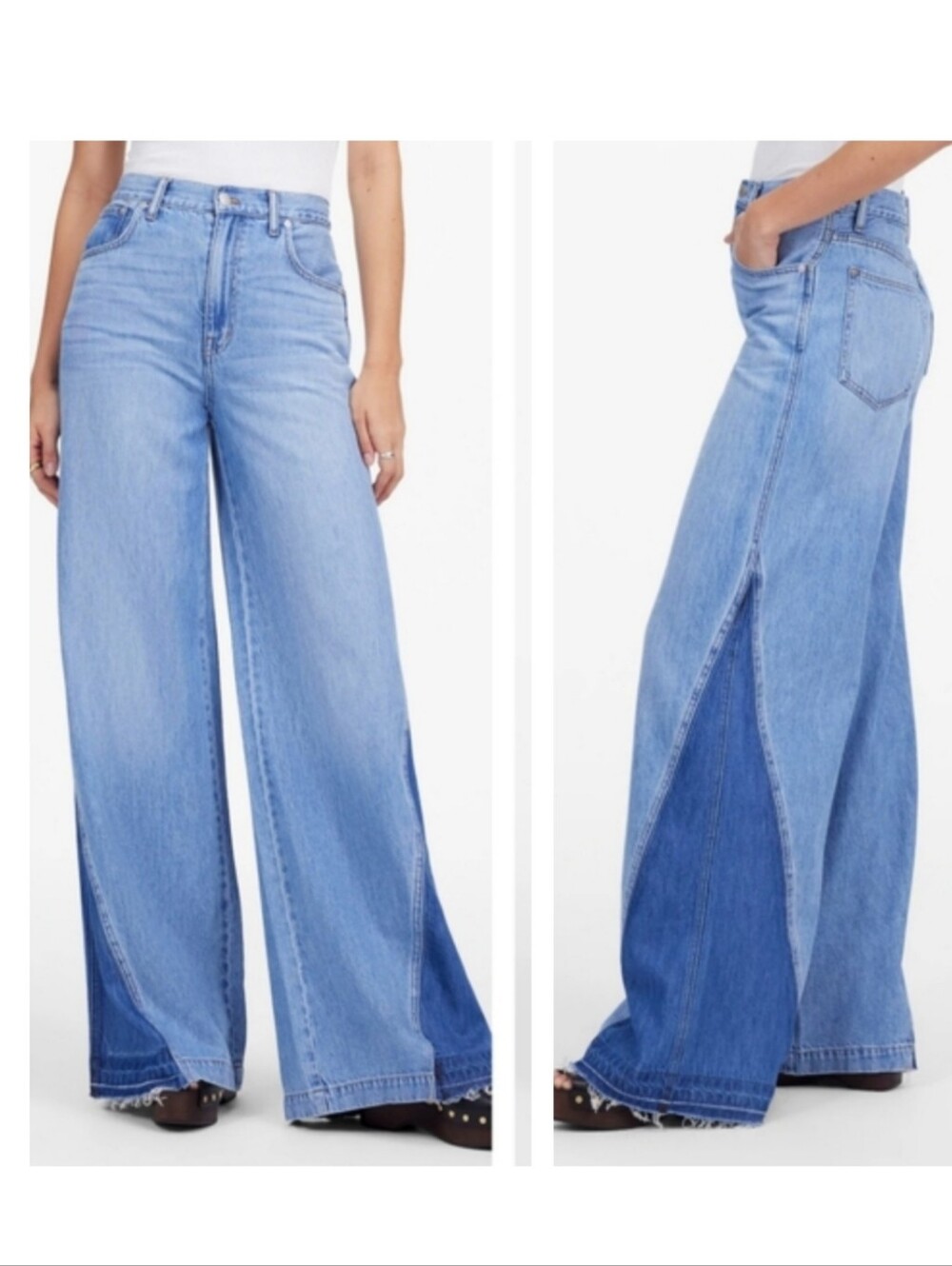 Madewell Wide-Sweep Jeans in Parson Wash: Airy Denim Edition Parson Wash Size 28